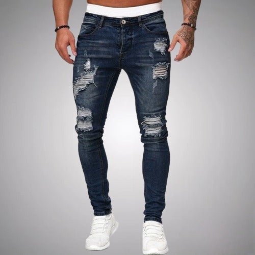 Jasper | Men’s Distressed Slim Fit Stretch Jeans