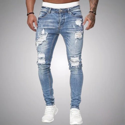 Jasper | Men’s Distressed Slim Fit Stretch Jeans