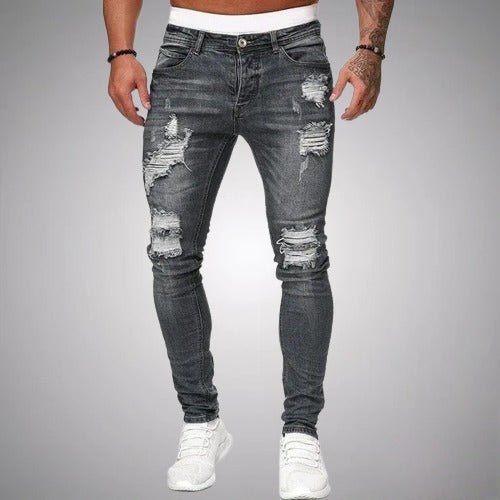 Jasper | Men’s Distressed Slim Fit Stretch Jeans