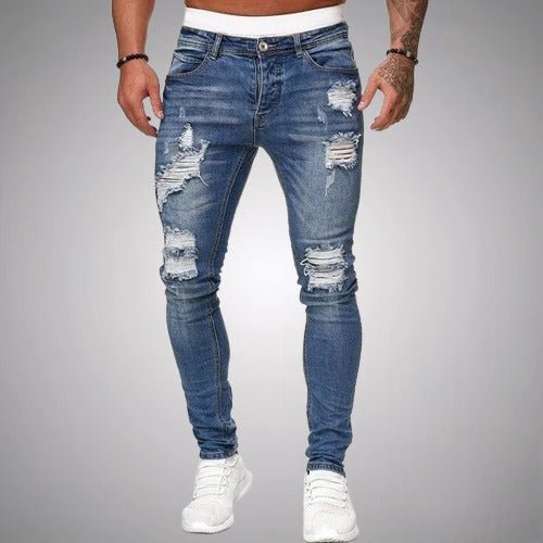 Jasper | Men’s Distressed Slim Fit Stretch Jeans