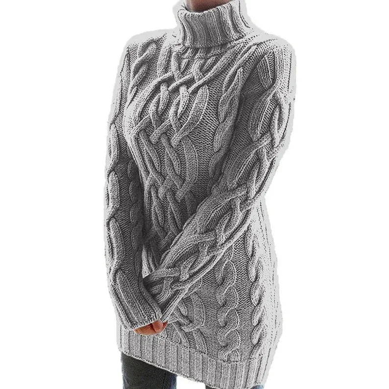 Bridget | Women’s Chunky Cable Knit Sweater Dress