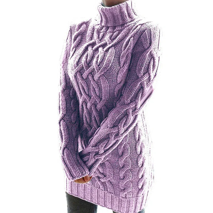 Bridget | Women’s Chunky Cable Knit Sweater Dress