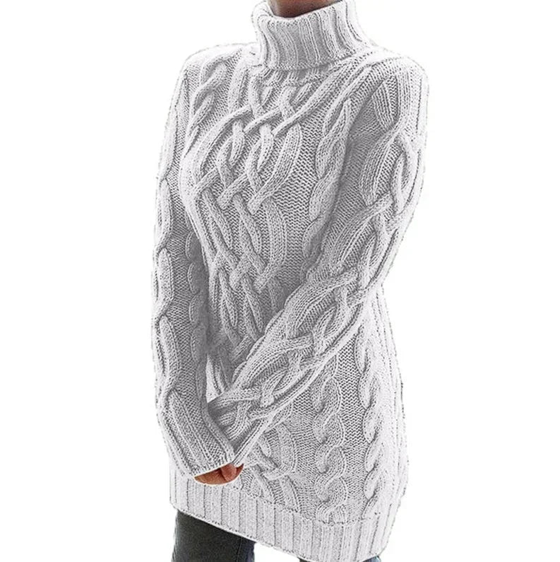 Bridget | Women’s Chunky Cable Knit Sweater Dress