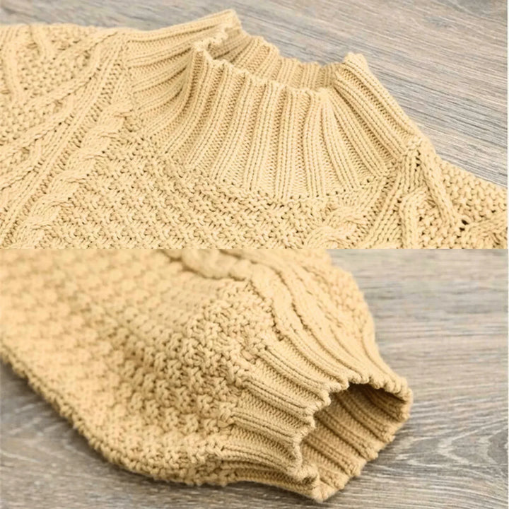 Henrietta | Women’s Mock Neck Chunky Cable Knit Sweater