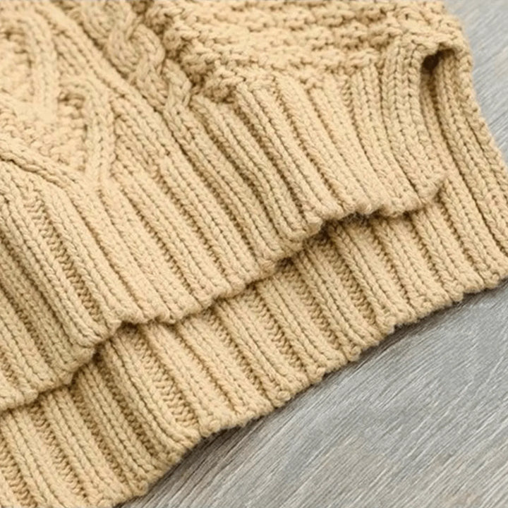 Henrietta | Women’s Mock Neck Chunky Cable Knit Sweater