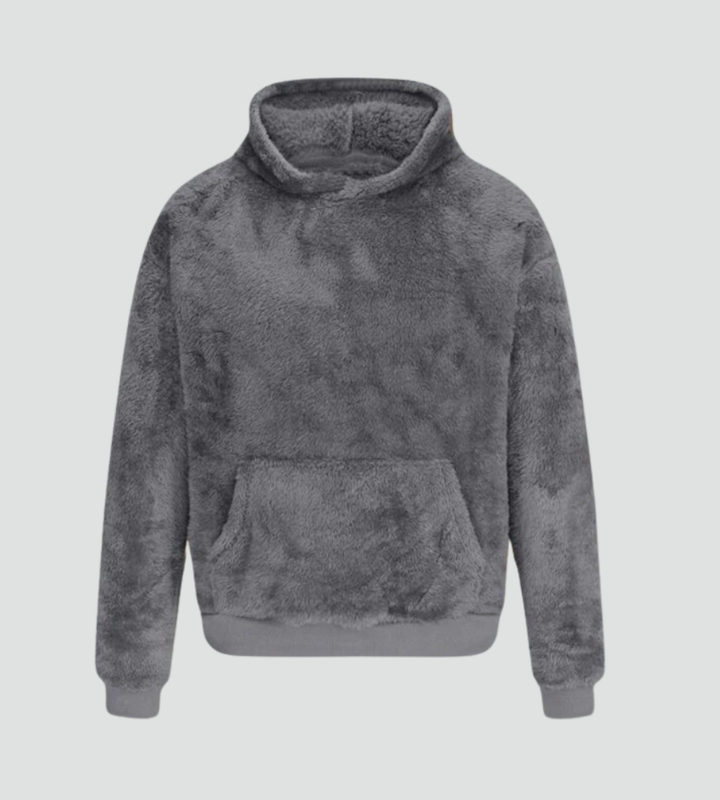 Amara | Women's Fuzzy Fleece Pullover Hoodie with Kangaroo Pocket