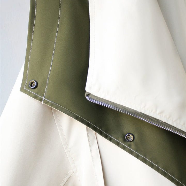 Marguerite | Women's Oversized Windbreaker Utility Jacket with Wide Collar