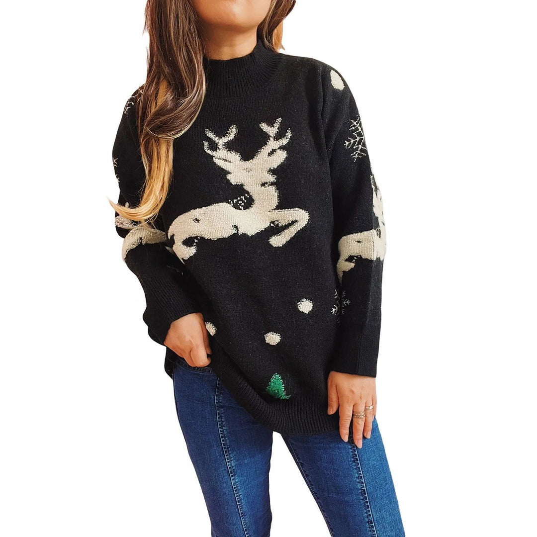 Lennon | Women’s Cute Christmas Mock Neck Sweater