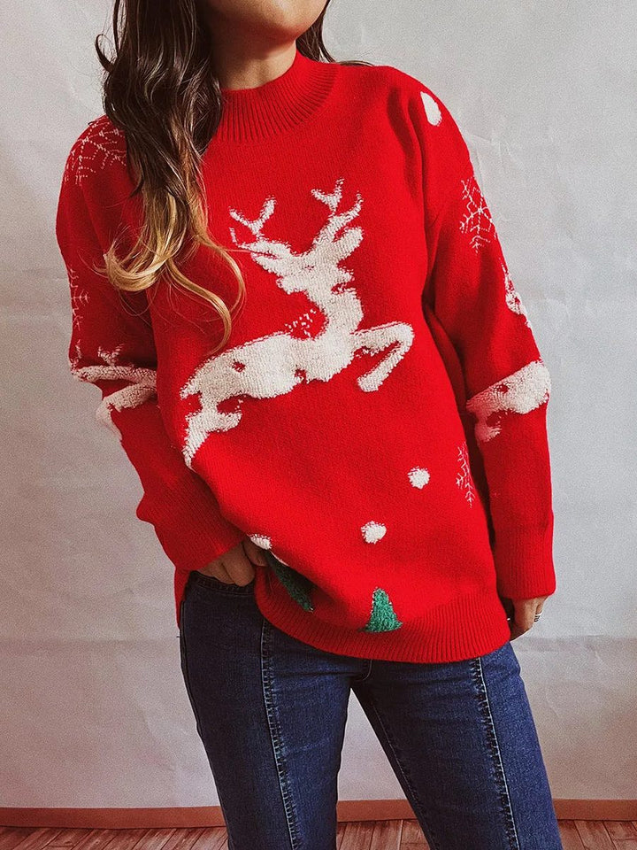 Lennon | Women’s Cute Christmas Mock Neck Sweater