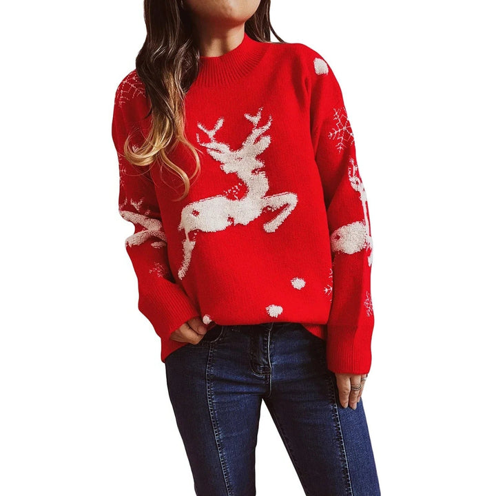 Lennon | Women’s Cute Christmas Mock Neck Sweater