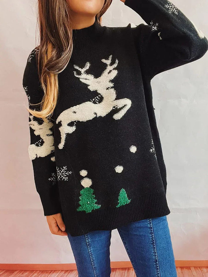 Lennon | Women’s Cute Christmas Mock Neck Sweater
